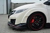 FRONT SPLITTER v.2 HONDA CIVIC IX TYPE R - Gloss Black