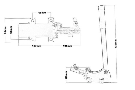 Hydraulic handbrake Reversed pump Lanos