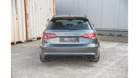 Splitter Audi RS3 8V Sportback Tył Boczne v.1 Gloss Black