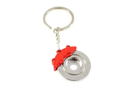 Keychain Big Brake Disc Red