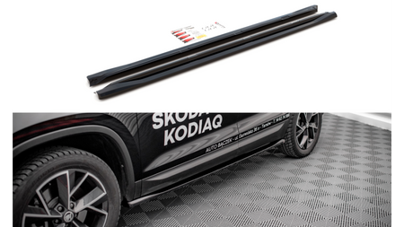 Dokładka Skoda Kodiaq I Facelift Progi Gloss Black