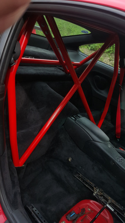Rollbar skręcana pół klatka Porsche 996, 997 Red
