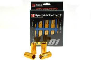 Wheel lug nuts D1Spec Replica HEX M12x1,25 Gold