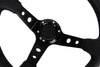 Steering wheel Pro 350mm offset:80mm Leather Black