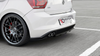 Splitter Volkswagen Polo VI GTI Rear Central with Diffuser Gloss Black