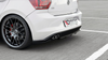 Splitter Volkswagen Polo VI GTI Tył Środkowy z Dyfuzorem Gloss Black