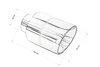 Exhaust Tip 102mm enter 60mm Polished Burn