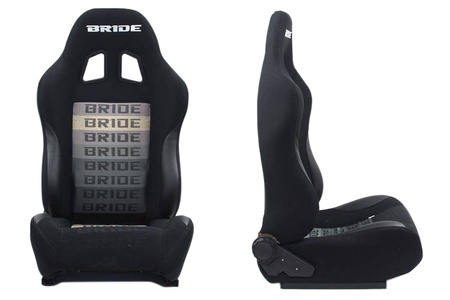 Racing seat RAPID Bride Velvet Black Grey