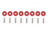 Decorative screws M6x1.0 15mm D1 Red