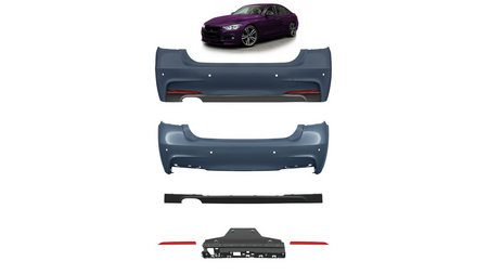 Zderzak BMW 3 F30 Tył z dyfuzorem