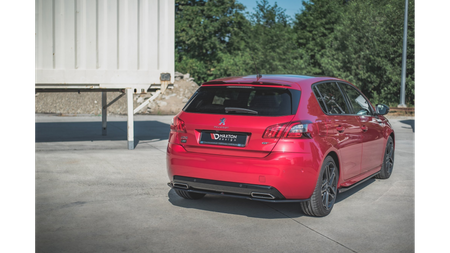 Splitter Peugeot 308 GT II Facelift Tył Środkowy Gloss Black