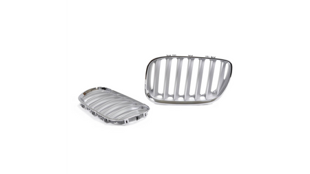 Grill BMW X5 E53 Facelift Single Line Chrome & Matt Silver