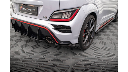 Splitter Hyundai Kona Mk1 Rear Side Gloss Black v.1