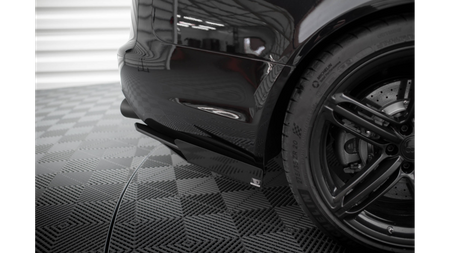 Splitter Audi RS6 C6 Tył Boczne Street Pro Black + Gloss Flaps
