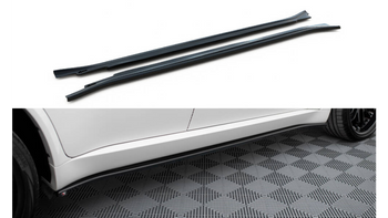 Diffuser BMW X5 E70 Facelift M-Pack Side Skirts Gloss Black