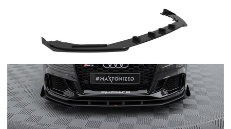 Splitter Audi RS3 8V Facelift Front Pro v.1 + flaps Black