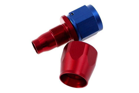 Reusable swivel hose end straight AN12
