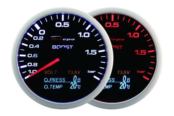 Zegar Depo WA 4w1 60mm - Turbo, Volt, Oil Press, Oil Temp