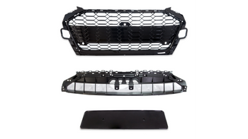 Grill Audi A4 B9 Facelift Gloss Black Camera