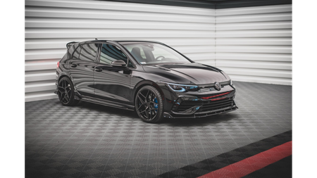 Dokładka Volkswagen Golf 8 R Progi v.2 Gloss Black + Flaps