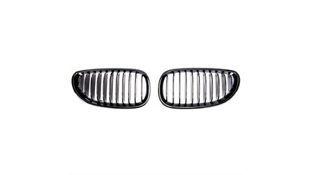 Grill BMW 5 E60 E61 pojedyncze żeberka Gloss Black