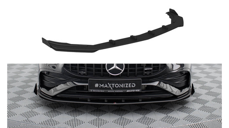 Splitter Mercedes-Benz A W177 A35 Facelift Front Pro + flaps Black