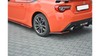 Splitter Toyota GT86 Facelift Rear Side v.2 Gloss Black + Red