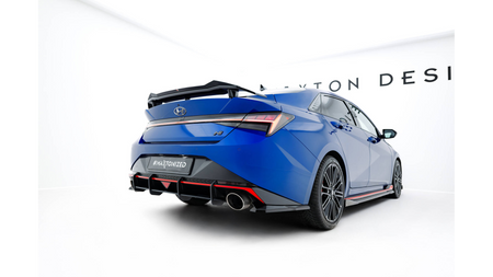 Diffuser Hyundai Elantra N Mk7 Rear Street Pro Black