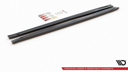 Diffuser Fiat 124 Spider Abarth Side Skirts Gloss Black