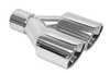 Exhaust Tip 80mmx2 enter 60mm Polished
