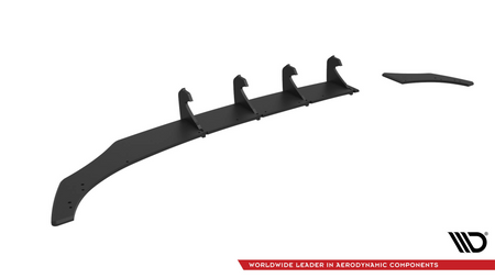 Diffuser Volkswagen Polo GTI Mk6 Facelift Rear Street Pro Black-Red