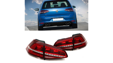 Lampy Volkswagen Golf 7 Tył Dynamic LED Red