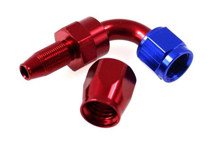 Reusable swivel hose end 90deg AN12