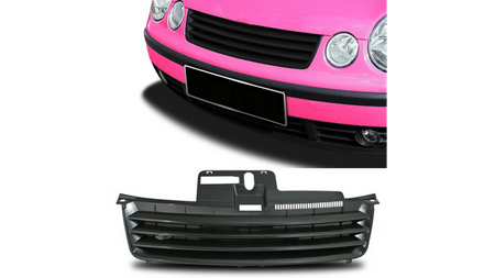 Grill Volkswagen POLO IV Black badgeless