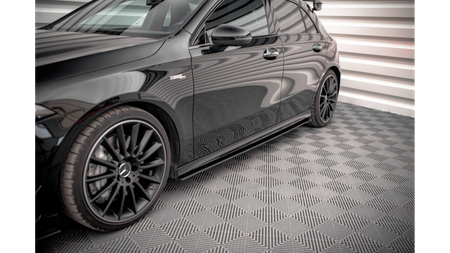 Diffuser Mercedes-Benz A35 AMG Aero Pack W177 Side Skirts Street Pro Black