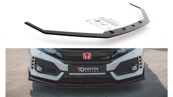 Splitter Honda Civic X Type-R Front Racing Durability v.2 Black-Red