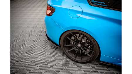 Splitter BMW 2 F87 M-Pack Tył Boczne Street Pro Black-Red