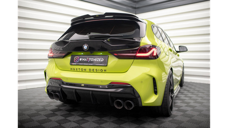 Diffuser BMW 1 F40 M-Pack Rear Valance v.3 Double Exhaust Version Gloss Black
