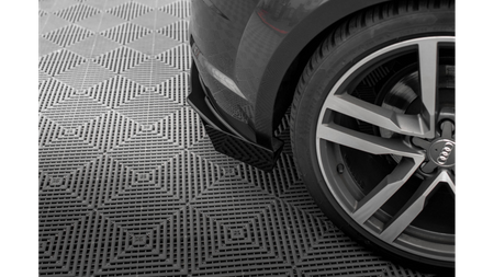 Splitter Audi TT 8S S-Line Tył Boczne Street Pro Black + Gloss Flaps