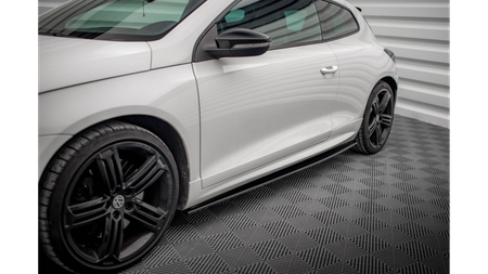 Diffuser Volkswagen Scirocco III R Side Skirts Gloss Black