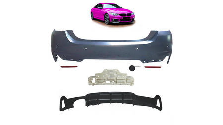 Bumper BMW 4 F32 F33 F36 Rear with Diffuser