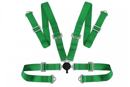 Racing seat belts 4p 2" Green - Quick