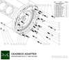 Gearbox adapter plate Mercedes-Benz V6 M112 V8 M113 - Manual BMW (M57N2 / N54)