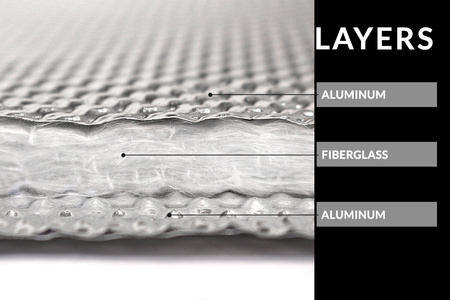 Osłona termiczna Extreme podłogi i tunelu Turboworks 12mm 30cm x 60cm Aluminiowa