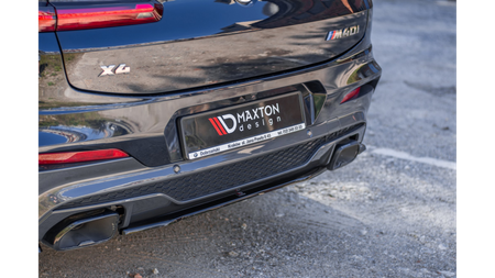 Splitter BMW X4 G02 M-Pack Tył Środkowy Gloss Black