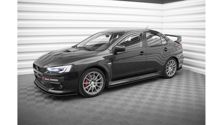 Dokładka Mitsubishi Lancer EVO X Progi Street Pro Black-Red
