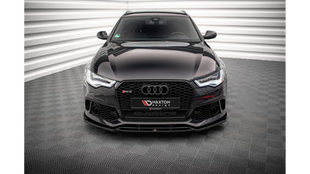 Splitter Audi A6 C7 przód RS6 Look Gloss Black