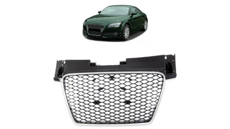 Grill Audi TT 8J Silver Matt & Gloss Black