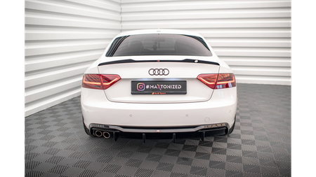 Diffuser Audi A5 8T Facelift Rear Valance Exhaust on one side version