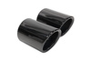 Exhaust Tip 74mmx2 enter 71mm Black Chrome